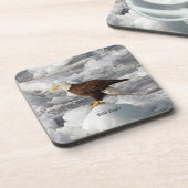 6つのプラスチック製コースターのBald Eagleセット コースター (左側)