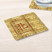 6つのペーパーコースター-北風 スクエアペーパーコースター (アングル)