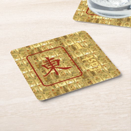 6つのペーパーコースター-東風 スクエアペーパーコースター (アングル)