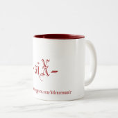 6つのマグ(赤い) ツートーンマグカップ (正面右)