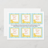 6つのメッセージカードのゴム製ダッキーの泡 インビテーションポストカード (正面/裏面)