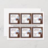 6つのメッセージカードの青くモダンなお母さんの水玉模様 インビテーションポストカード (正面/裏面)