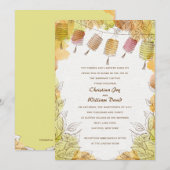 6つのランタン招待状 招待状 (正面/裏面)