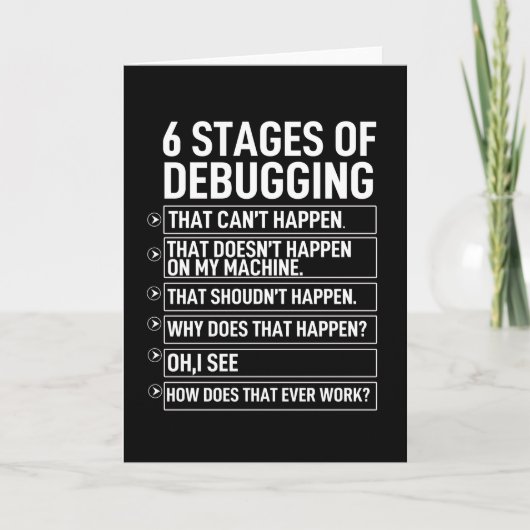 6つのレベルのトラブルシューティング カード (正面)