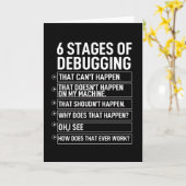 6つのレベルのトラブルシューティング カード (黄色い花)