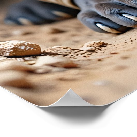 6つのレポートを取り出す：手の中の骨 ポスター (角)