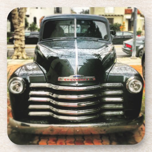 6つのヴィンテージのChevyのトラックのコースターのセット コースター (正面)