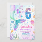 6つの人魚の招待状 6つの人魚への招待ダイブ 招待状 (正面)