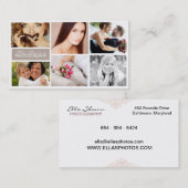 6つの写真の写真の名刺 名刺 (正面/裏面)