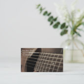 6つの刺し傷のアコースティックギター 名刺 (スタンド正面)