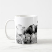 6つの怒っている牛コーヒー・マグ コーヒーマグカップ (左)