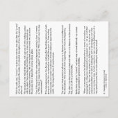 6つの感覚の#6使用-依存した発生からの… インビテーションポストカード (裏面)