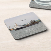 6つの懸命プラスチックのコースターのアルゴマリンセット コースター (左側)