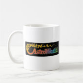6つの旗のAstroworldの遊園地(HoustonTexas) コーヒーマグカップ (左)