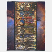 6つの日の創造の天使エドワード・バーン・ジョーンズ フリースブランケット (正面)