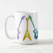 6つの肯定的にエレキギター コーヒーマグカップ (左)