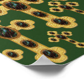 6つの血石を持つフェイク出芽クロス –  ポスター (角)