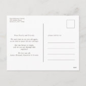 6つの足アパートかわいいおもしろい鹿検疫クリスマス シーズンポストカード (裏面)