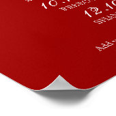 6つの重要なイベントのファミリー色を選択 ポスター (角)