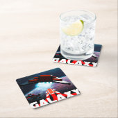 6つの銀河系のコースター スクエアペーパーコースター (インサイチュ)