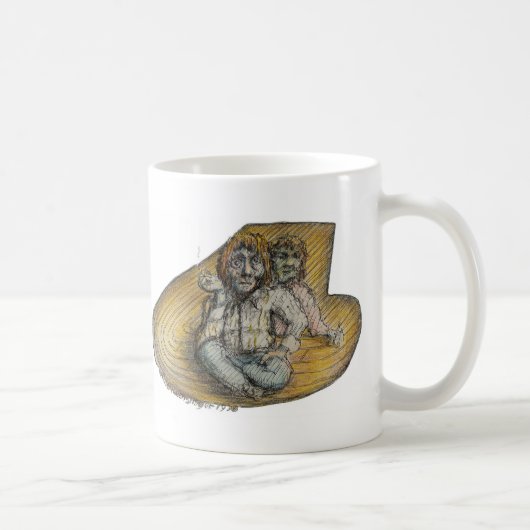 6で待っていること-マグ コーヒーマグカップ (右)