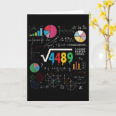 6と7の数学教師 67 ミーム 平方根 4489 スラング カード (黄色い花)