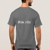6と-暗い色 Tシャツ (裏面)