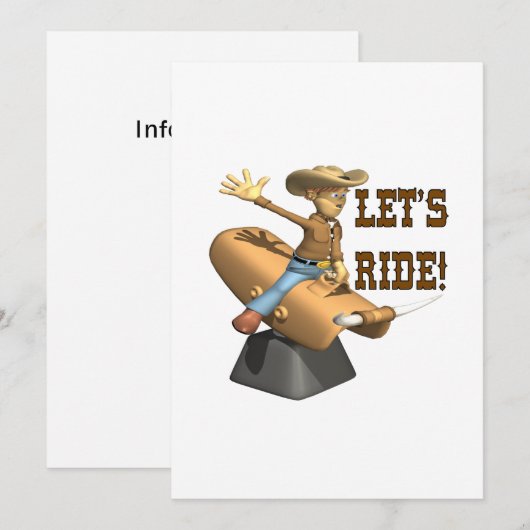 6に乗りましょう 招待状 (正面/裏面)