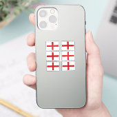 6のイングランドのコレクションパックの国旗 シール (スマートフォン)