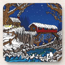 6のカバー付きブリッジコースターセット コースター