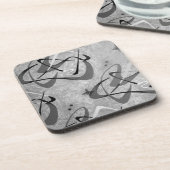 6のコースターセット: ブーメラン2 -灰色の礁湖 コースター (左側)
