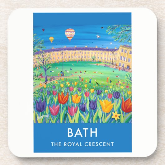 6のセット: ヴィンテージのスタイルのコースター。 Bathの都市 コースター (正面)