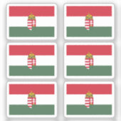 6のハンガリーのコレクションパックの国旗 シール (正面)
