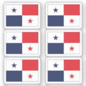 6のパナマコレクションパックの国旗 シール (正面)