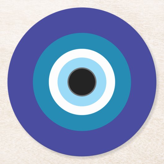 6のラウンドイブアイコースターセット ラウンドペーパーコースター (正面)