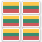 6のリトアニア・コレクション・パックの国旗 シール (正面)