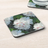 6の数々ので大切なシャクヤクのコースターのコルクの背部セット コースター (左側)