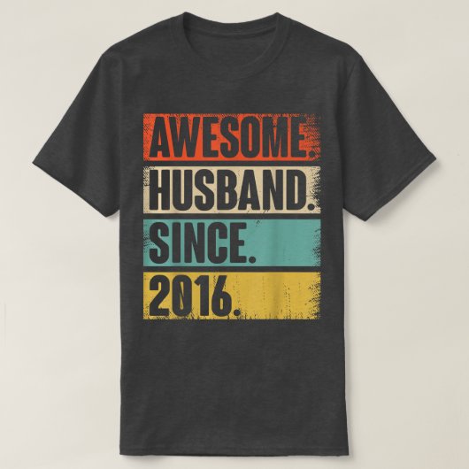 6の結婚アニバーサリーの贈り素晴らし物は夫の罪 Tシャツ (デザイン正面)
