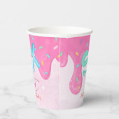 6はとても甘いピンクのつや消しガールズ誕生日 紙コップ (右)