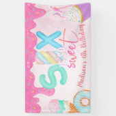 6はとても甘いピンクのつや消し 横断幕 (縦)