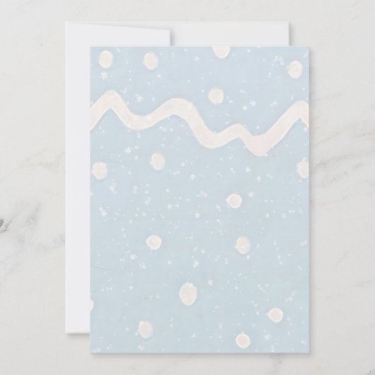 6はとても甘い男の子クリスマスクッキー誕生日部分 招待状 (裏面)