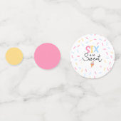 6は甘いアイスクリーム6th誕生日パーティー コンフェッティ (裏面)