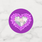 6アメジストパープル結婚さんの記念写真 コンフェッティ (スモール正面)