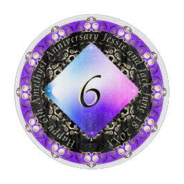 6アメジスト結婚記念日 カッティングボード