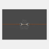 6インチスネッフルビット&レインカスタム文字馬術 ラッピングペーパーシート (正面3)