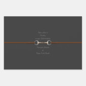 6インチスネッフルビット&レインカスタム文字馬術 ラッピングペーパーシート (正面2)