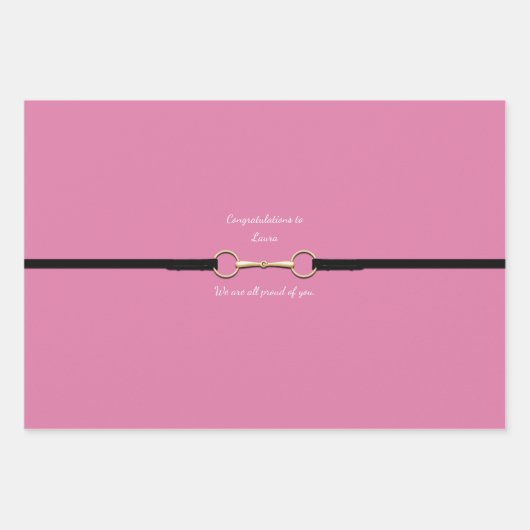 6インチスネッフルビット&レイン(文字ピンクカスタム付) ラッピングペーパーシート (正面2)