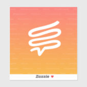 6インチ角ビニールのテレパスのステッカー シール (シート)