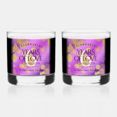 6エレガントアメジスト結婚周年記念 ウイスキーグラス (裏面)