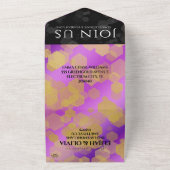 6エレガントアメジスト結婚周年記念 オールインワン招待状 (外側)